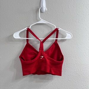 Gymshark Red Racerback V-Style Sports Bra